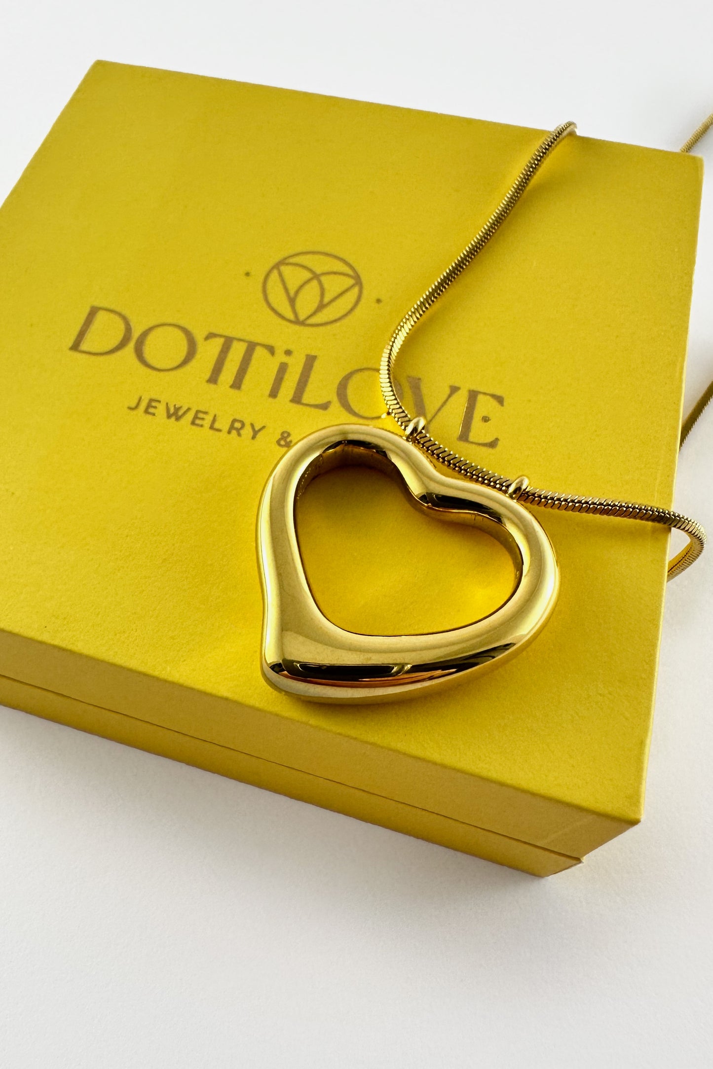 Dotti Love Heart Necklace Gold