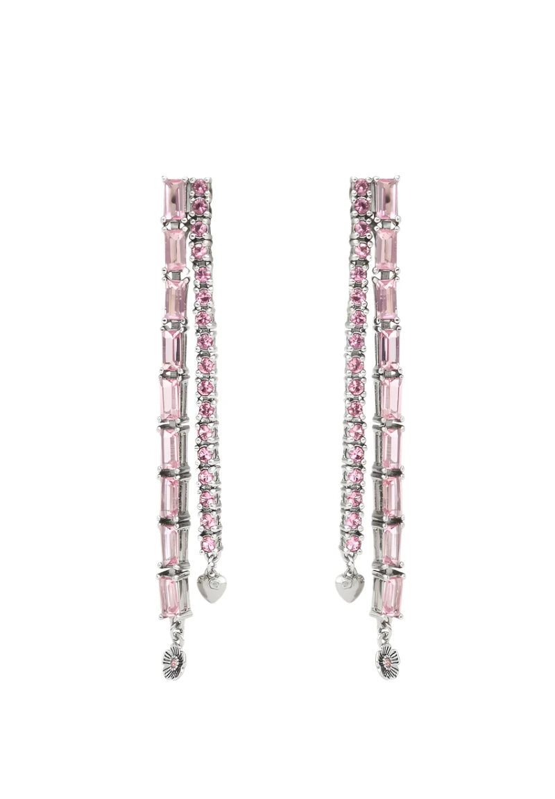 COACH SIGNATURE TENNIS - Earrings - dark pink