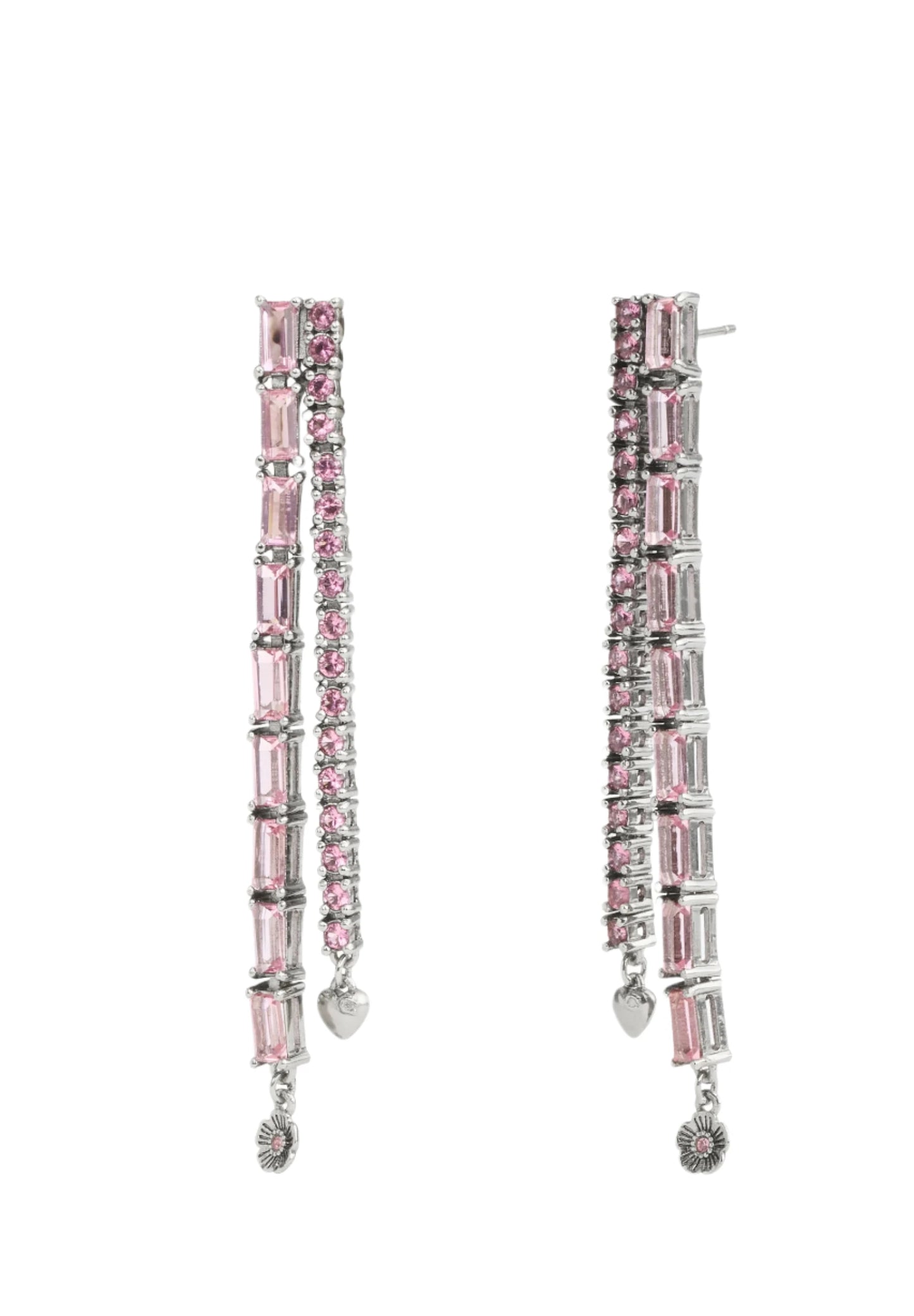 COACH SIGNATURE TENNIS - Earrings - dark pink
