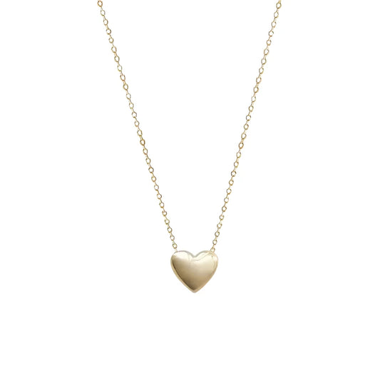 Elegant 925 Sterling Silvery Heart Pendant Necklace