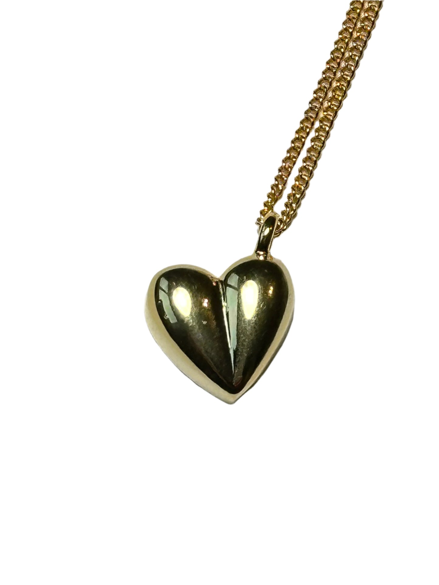 925 Sterling Silvery Heart Pendant Necklace