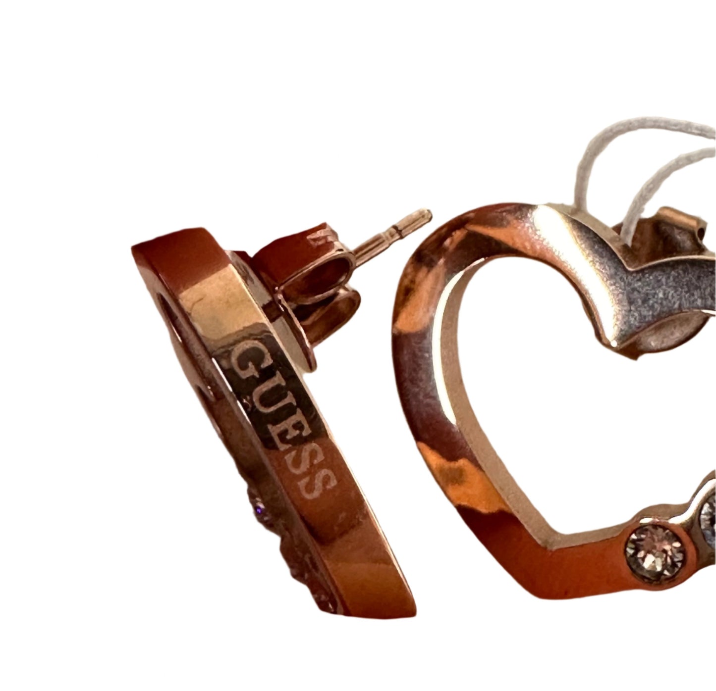 Guess Heart Earrings rosé gold