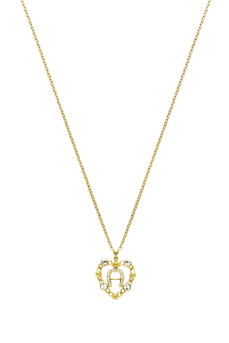 AIGNER- Medium heart Necklace - gold colored
