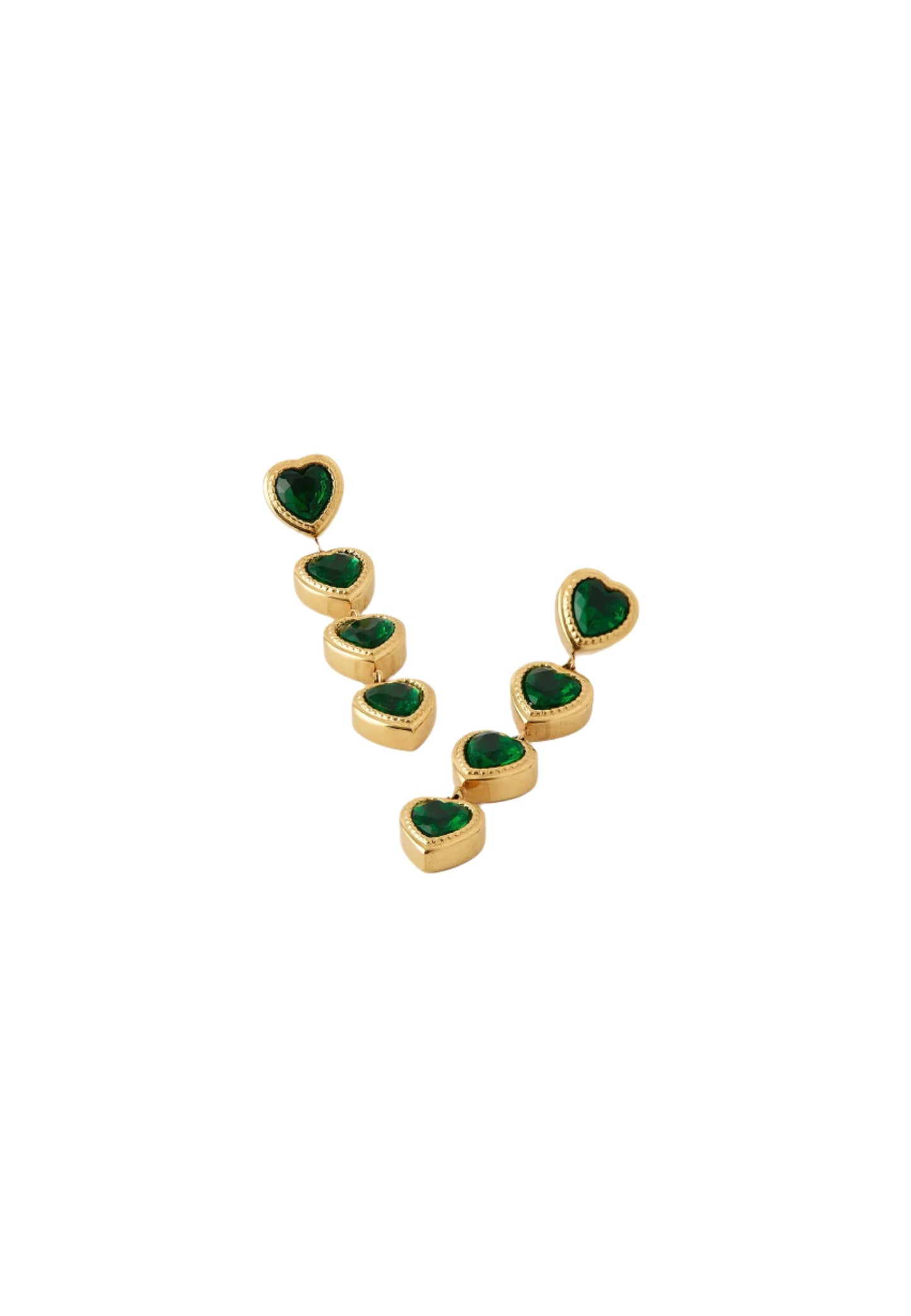 Taranko Earrings - petrol green