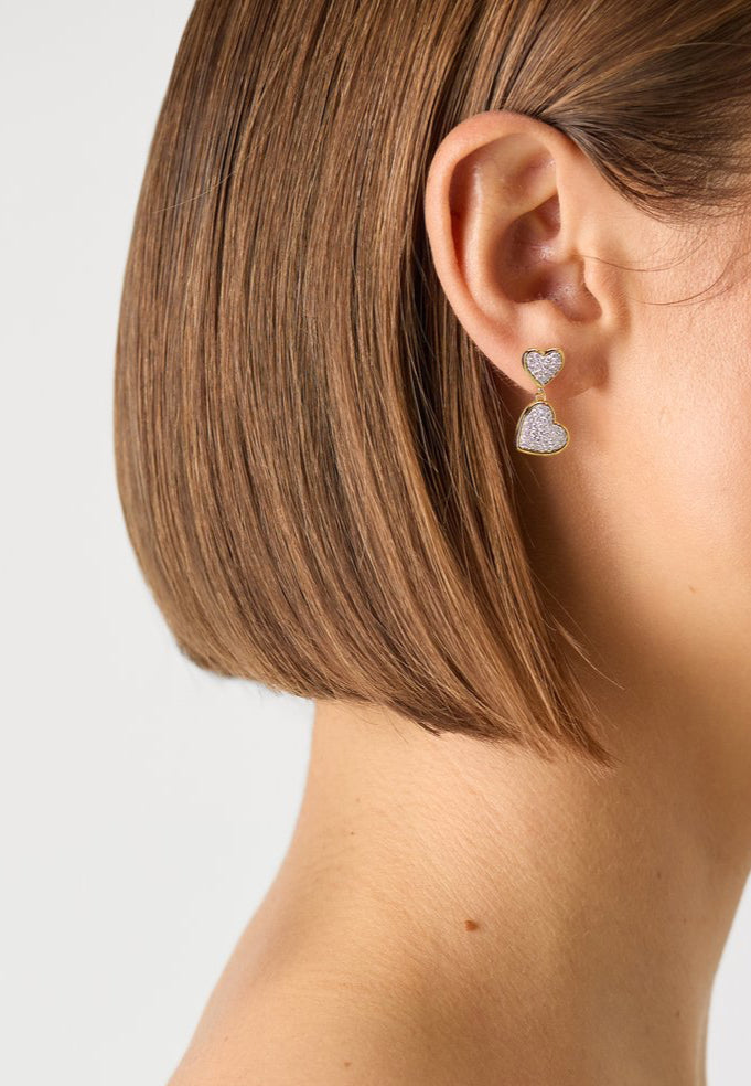 Kate Spade New York With All My Heart Pave Drop Eaarings